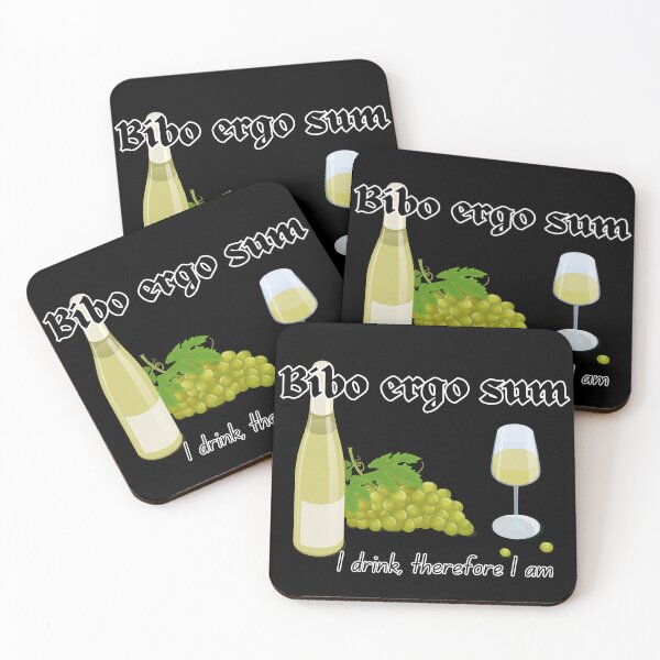 Item preview, I drink, therefore I am, Latin designed and sold by MakeWayDesign.
