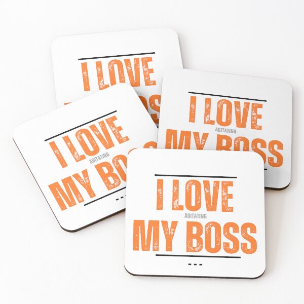 Item preview, love agitating my boss designed and sold by Gerardo Segismundo.