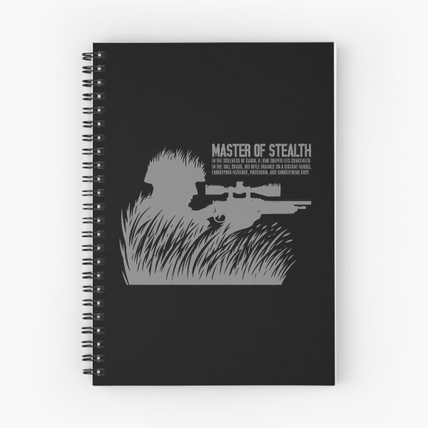 Aperçu de l'œuvre Stealth Sniper : précision dissimulée en gris créée et vendue par SplashTastic.