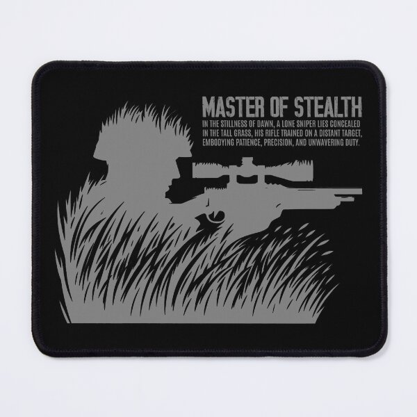 Item preview, Stealth Sniper: Concealed Precision in Gray designed and sold by SplashTastic.