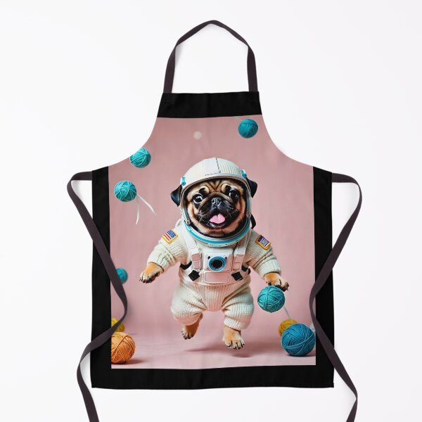 Item preview, Knitted lovable space pug designed and sold by Studio Quirk.