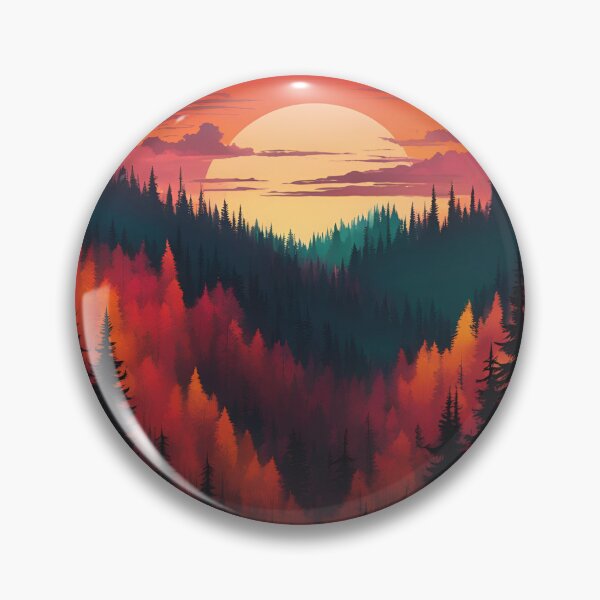 Item preview, Dark Forest Silhouettes at Sunset designed and sold by Creastore.