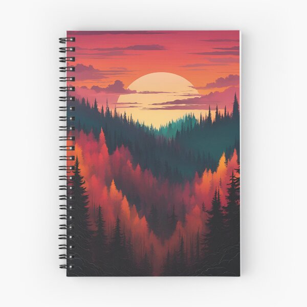 Item preview, Dark Forest Silhouettes at Sunset designed and sold by Creastore.
