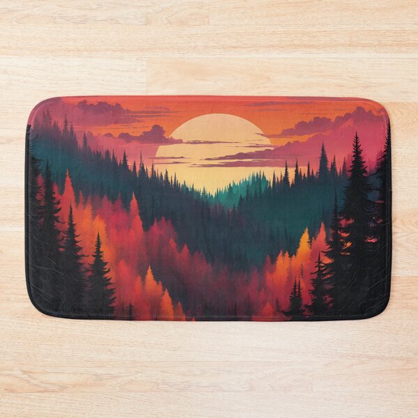Item preview, Dark Forest Silhouettes at Sunset designed and sold by Creastore.