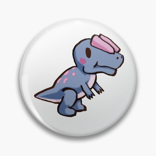Item preview, pastel dilophosaur blue designed and sold by Bold Beetle Co.