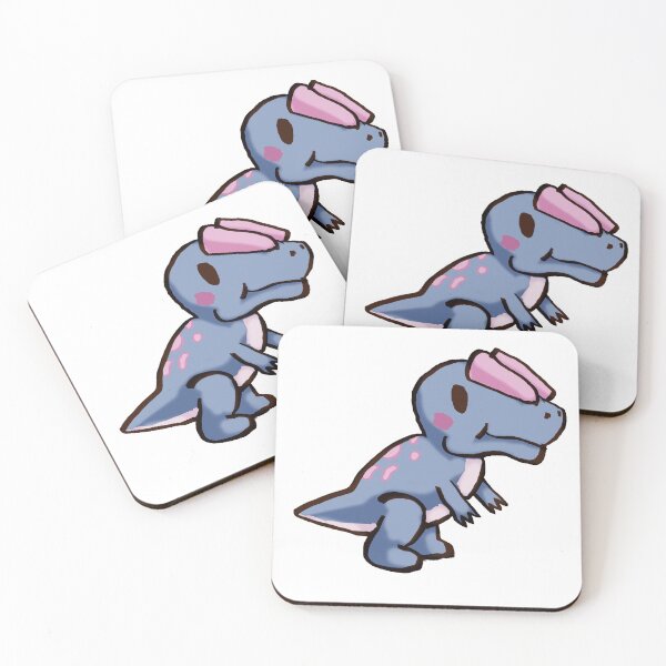 Item preview, pastel dilophosaur blue designed and sold by Bold Beetle Co.