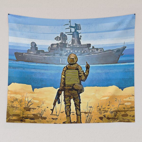 Item preview, Support Ukraine, Russian Warship Fuck You, Patriotic Print, Glory to Ukraine, Glory to the Heroes, Support Ukraine designed and sold by Artistic Gift Print.