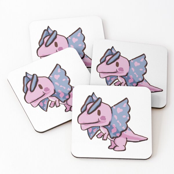 Item preview, Copy of pastel dilophosaur pink designed and sold by Bold Beetle Co.