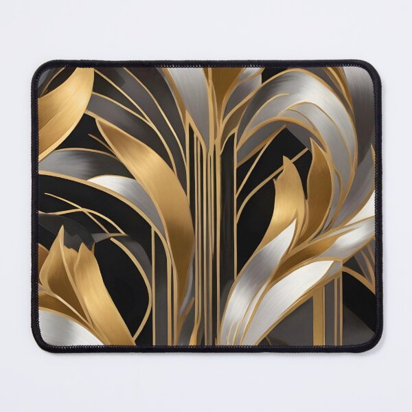 Item preview, Art Deco Nouveau Geometric Leaf Pattern designed and sold by SloganExpress.