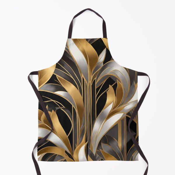 Item preview, Art Deco Nouveau Geometric Leaf Pattern designed and sold by SloganExpress.