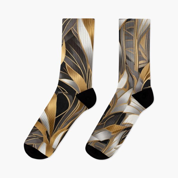 Item preview, Art Deco Nouveau Geometric Leaf Pattern designed and sold by SloganExpress.