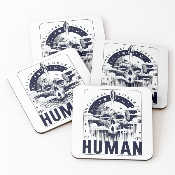 Item preview, Humanity and Space Exploration Skull Design designed and sold by Capizione.