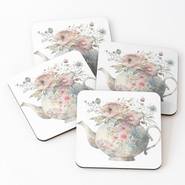 Item preview, Floral Tea Time - Teapot  designed and sold by GiraffeCreative.