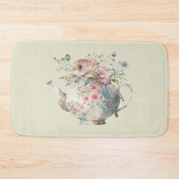 Item preview, Floral Tea Time - Teapot  designed and sold by GiraffeCreative.