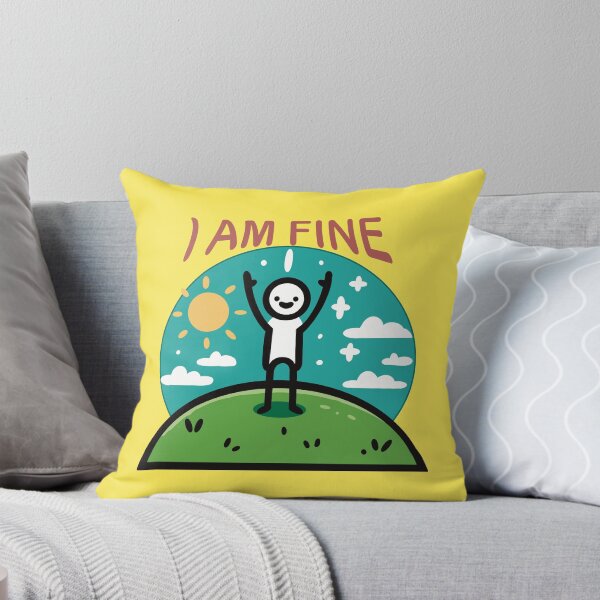 Item preview, Positive Vibes - I'm Fine Minimalist Design, Sunny Day Happiness designed and sold by MMGdigi.
