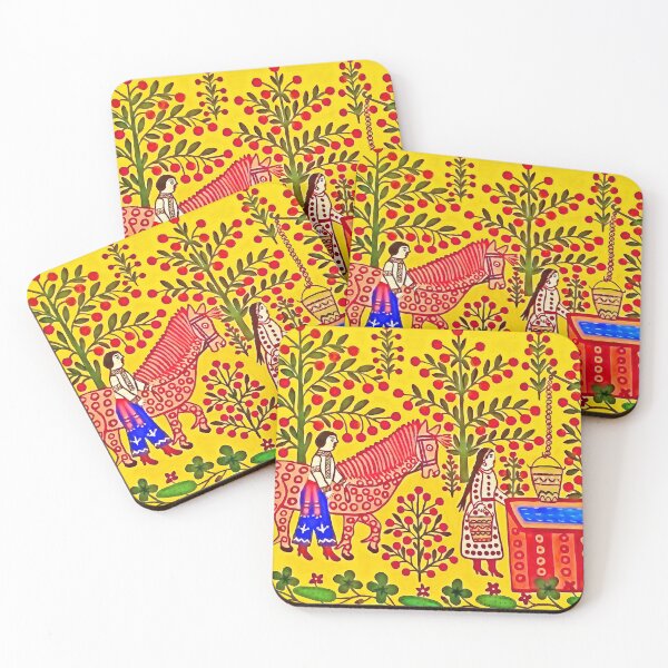Item preview, Maria Prymachenko, Vanya Leads the Horse, Art Print, Ukrainian Artist, Ukrainian Folk Art, Марія Приймаченко, Ваня Веде Коня, Ukrainian Gift designed and sold by Artistic Gift Print.