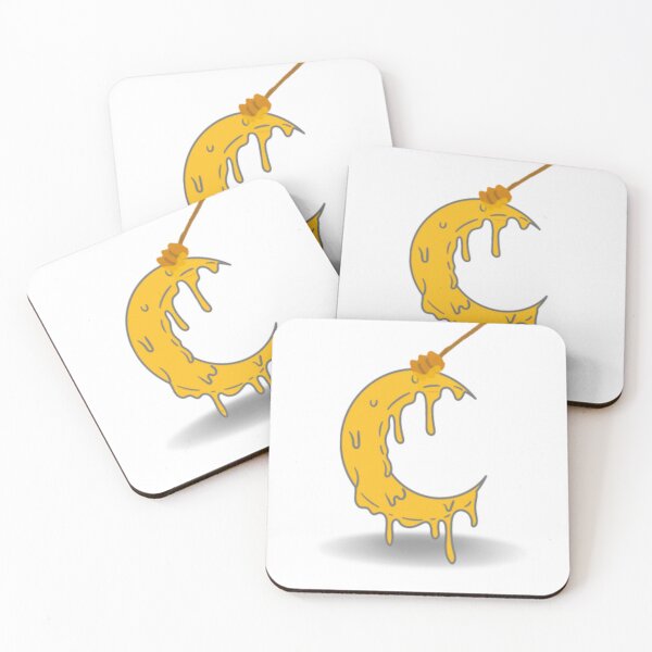 Item preview, A honey moon sticker in yellow   designed and sold by ARTofBito.