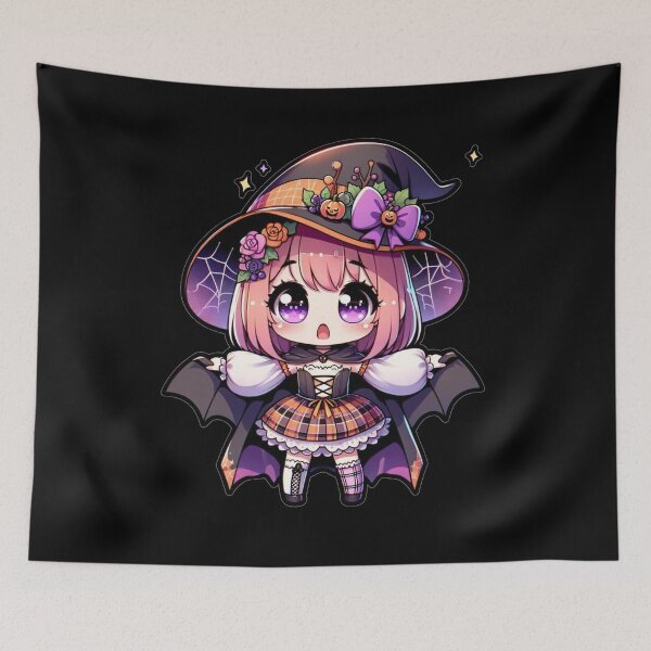 Item preview, Halloween Kawaii Girl designed and sold by Blink Art Studio.
