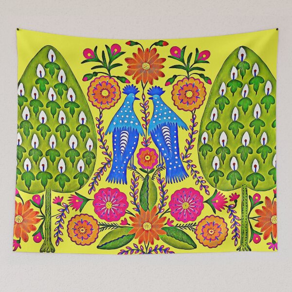 Item preview, Maria Prymachenko, Two Tomtits, Fine Art Print, Ukrainian Artist, Ukrainian Folk Art, Марія Приймаченко, Дві Синички, Ukrainian Gift designed and sold by Artistic Gift Print.
