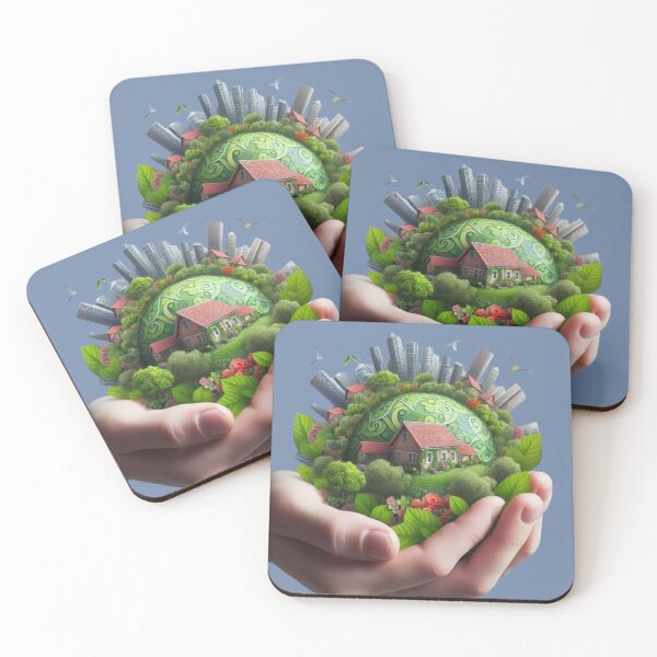 Item preview, Sustainable Planet in Hands  designed and sold by Karina Creative Studio.