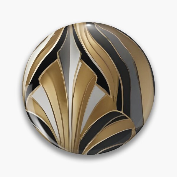 Item preview, Art Deco Nouveau Geometric Classic Fan Pattern designed and sold by SloganExpress.