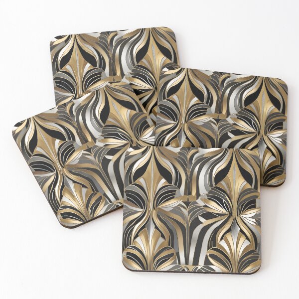 Item preview, Art Deco Nouveau Geometric Classic Fan Pattern designed and sold by SloganExpress.