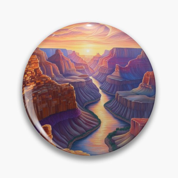Item preview, Sunset Serenity: A Canyon’s Colorful Embrace designed and sold by merve02shop.