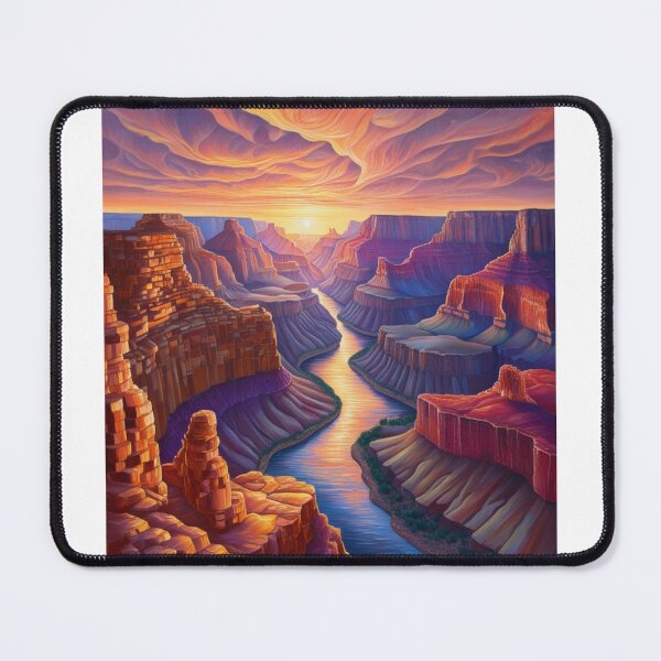 Item preview, Sunset Serenity: A Canyon’s Colorful Embrace designed and sold by merve02shop.