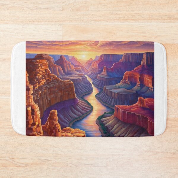 Item preview, Sunset Serenity: A Canyon’s Colorful Embrace designed and sold by merve02shop.
