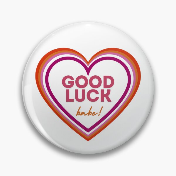 Item preview, Good Luck Babe Lesbian Heart designed and sold by RheaRealm.