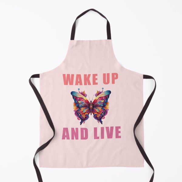 Item preview, wake up and live positive, quotes nature butterfly designed and sold by La Loca.