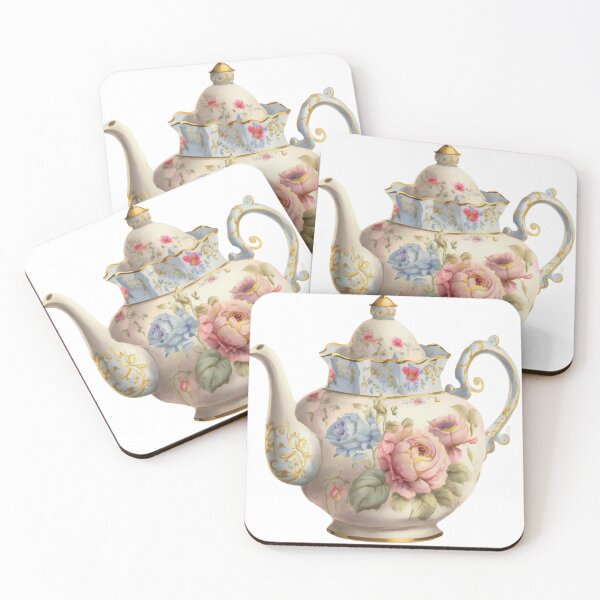 Item preview, Floral Tea Time - Teapot designed and sold by GiraffeCreative.