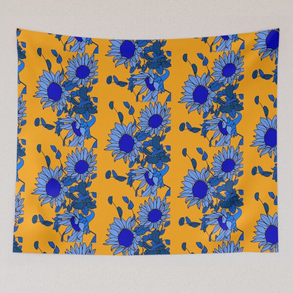 Item preview, Yellow and Blue Sunflowers designed and sold by MihaelaMereoara.