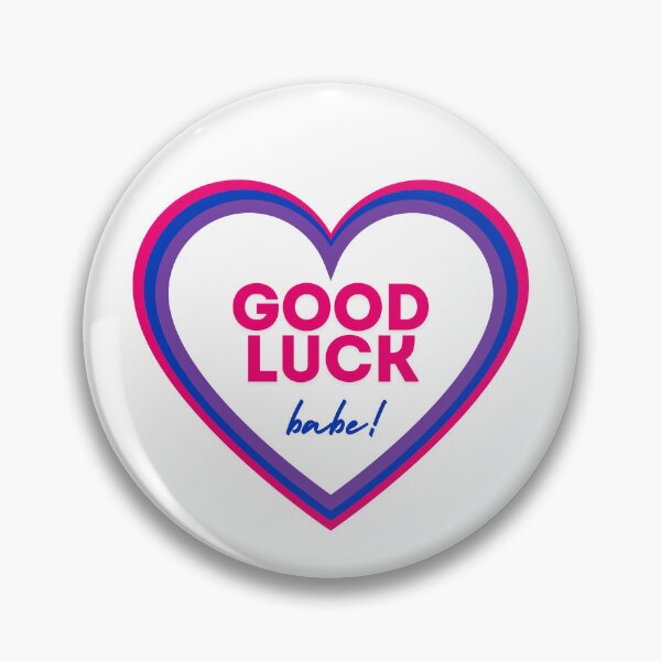 Item preview, Good Luck Babe Bisexual Heart designed and sold by RheaRealm.
