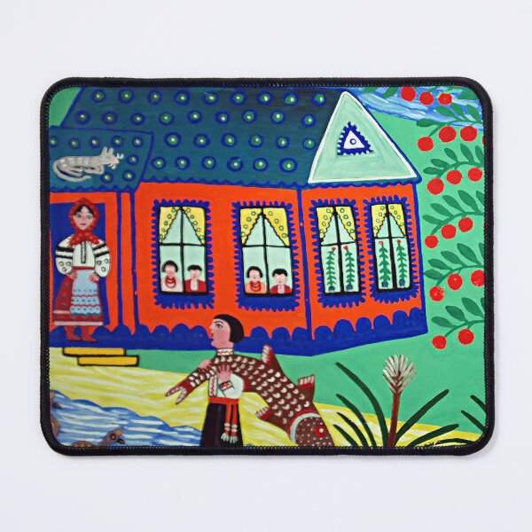Item preview, Maria Prymachenko, Ukrainian Folk Artist, Fine Art Print, Марія Приймаченко, Genre Painting, Ukrainian Folk Art, Maria Prymachenko Gift designed and sold by Artistic Gift Print.