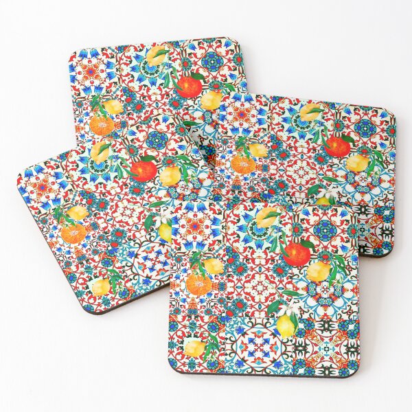 Item preview, Lemon,citrus,Mediterranean ,mosaic tiles,Moroccan art designed and sold by MariaMarinova.