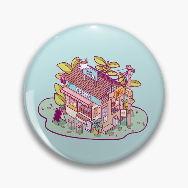 Item preview, cute little shop - coffee shop designed and sold by SD-Din.
