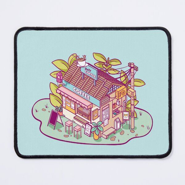 Item preview, cute little shop - coffee shop designed and sold by SD-Din.