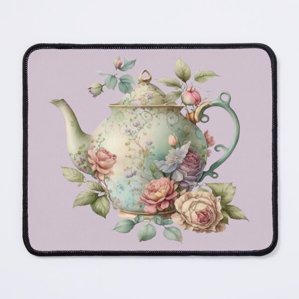 Item preview, Floral Tea Time - Teapot designed and sold by GiraffeCreative.