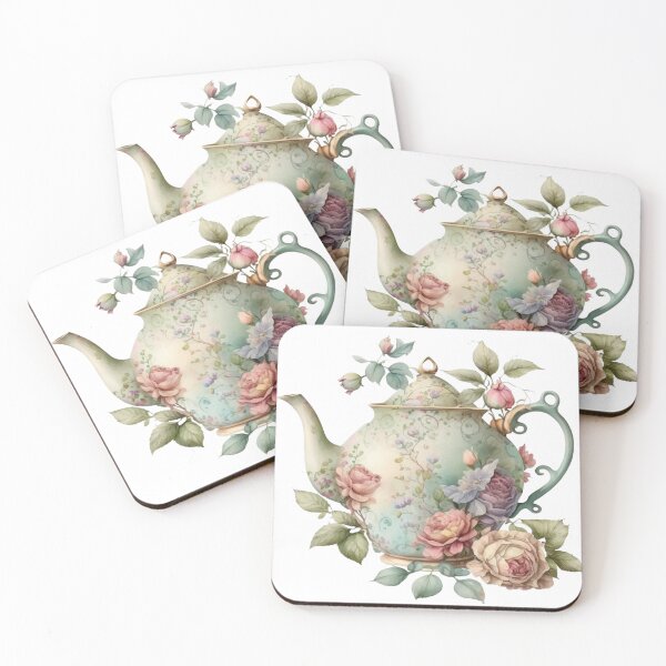 Item preview, Floral Tea Time - Teapot designed and sold by GiraffeCreative.