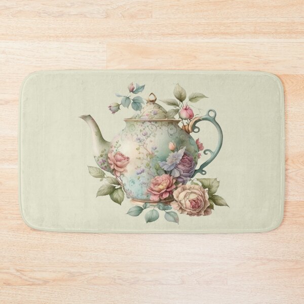 Item preview, Floral Tea Time - Teapot designed and sold by GiraffeCreative.