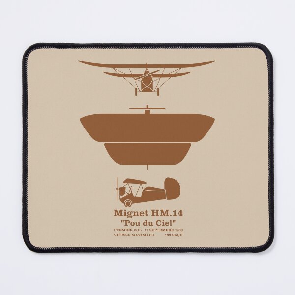 Item preview, Mignet HM.14 Flying Flea Plane Silhouettes Infographic designed and sold by MilitaryMart.