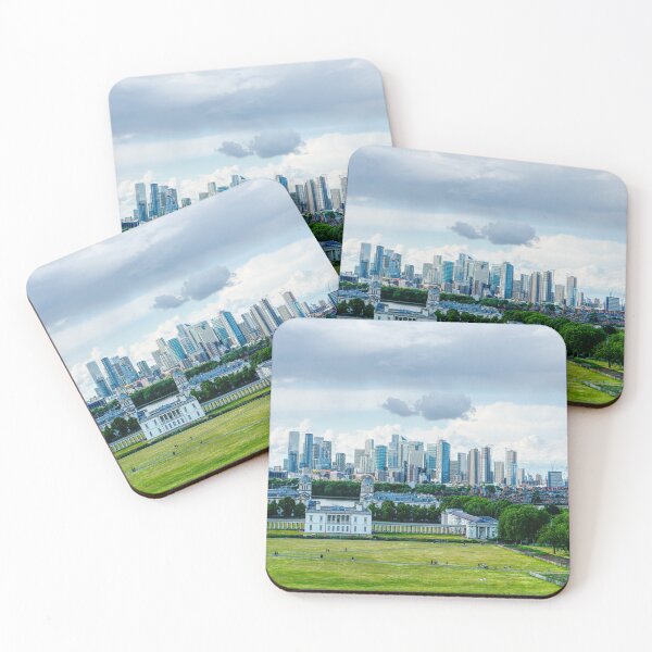 Item preview, Dark Cloud London City Canary Wharf Skyline Greenwich designed and sold by santoshputhran.