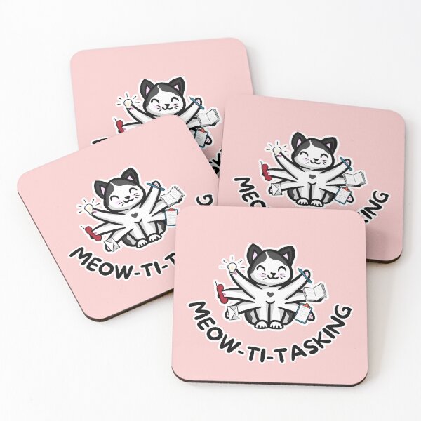 Item preview, Meow-ti-tasking! designed and sold by impressionofmel.