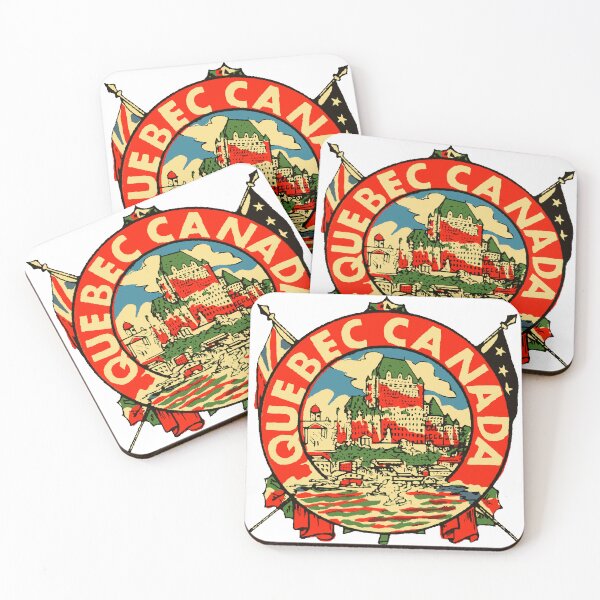 Item preview, Quebec Canada Vintage Style Decal designed and sold by Decal Mania.