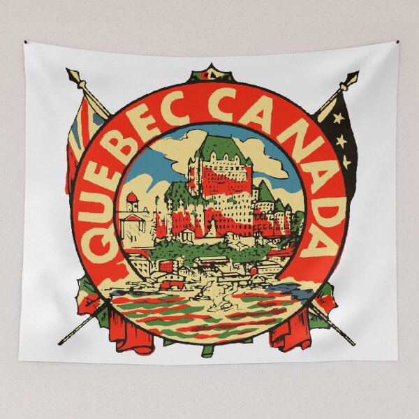 Item preview, Quebec Canada Vintage Style Decal designed and sold by Decal Mania.