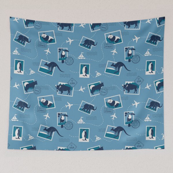 Item preview, Itinerary with animals in stamps designed and sold by InkofNocturna.