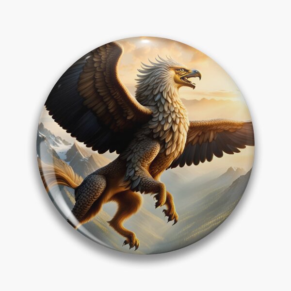 Item preview, Griffin Flying Over Mountains designed and sold by AuroraSpringer.