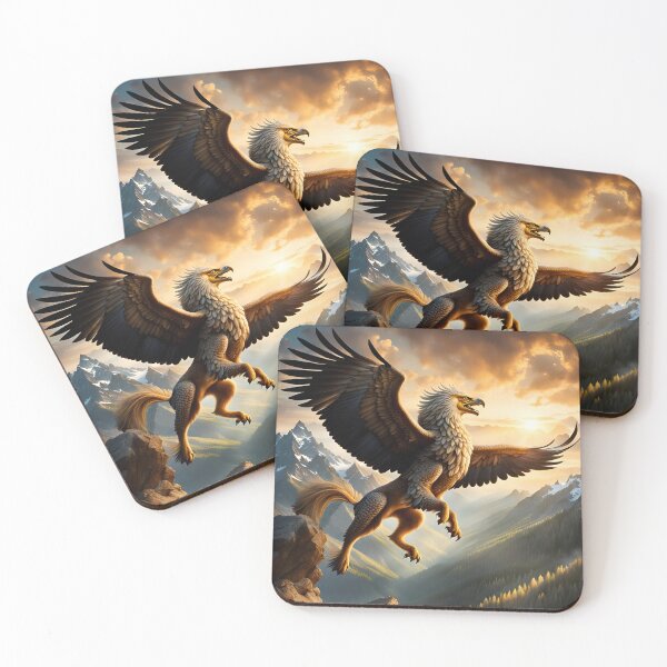 Item preview, Griffin Flying Over Mountains designed and sold by AuroraSpringer.