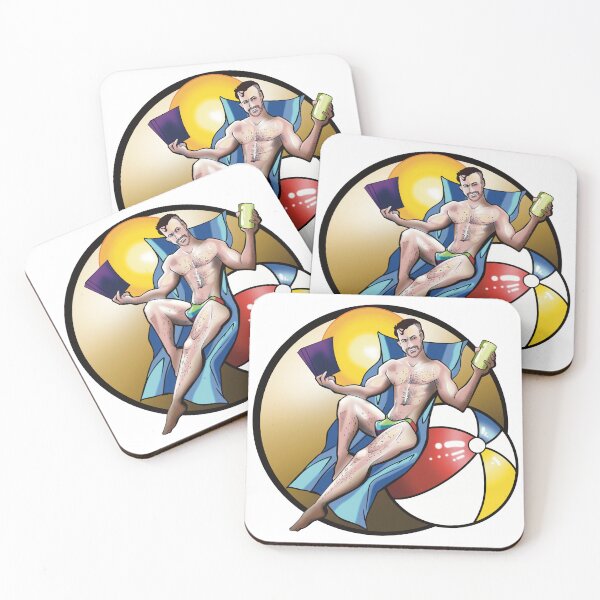 Item preview, Beach Read - Pin Up Boy designed and sold by Bennet and Bird.